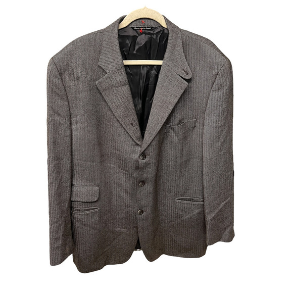 Lord & Taylor Jack Victor Collection Mens Gray Suit Jacket Size 46